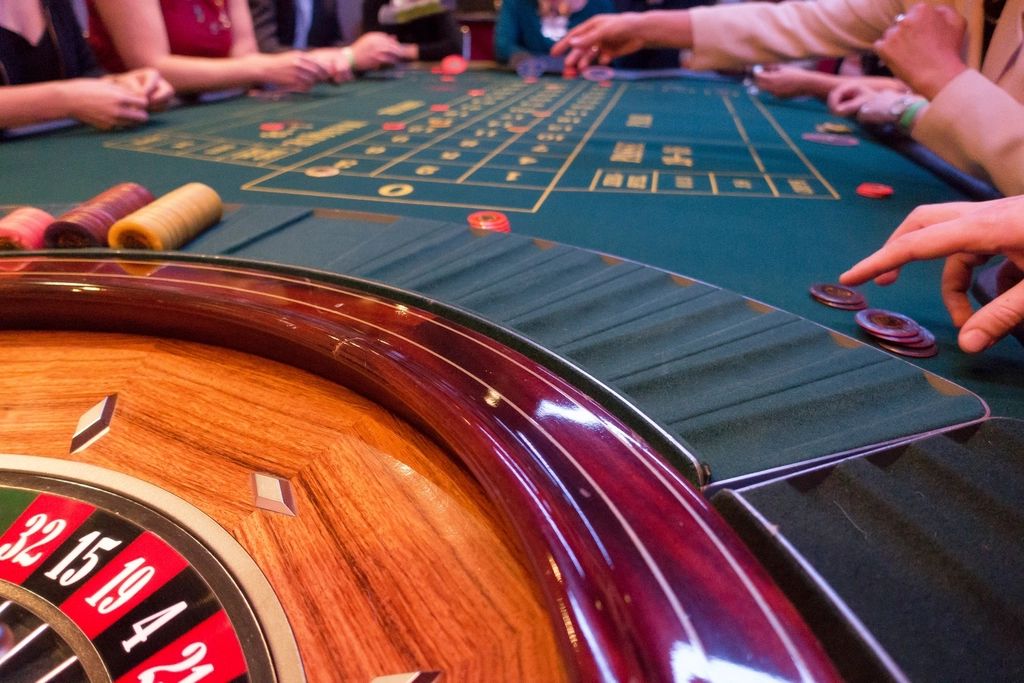 The gaming floor with machines and tables