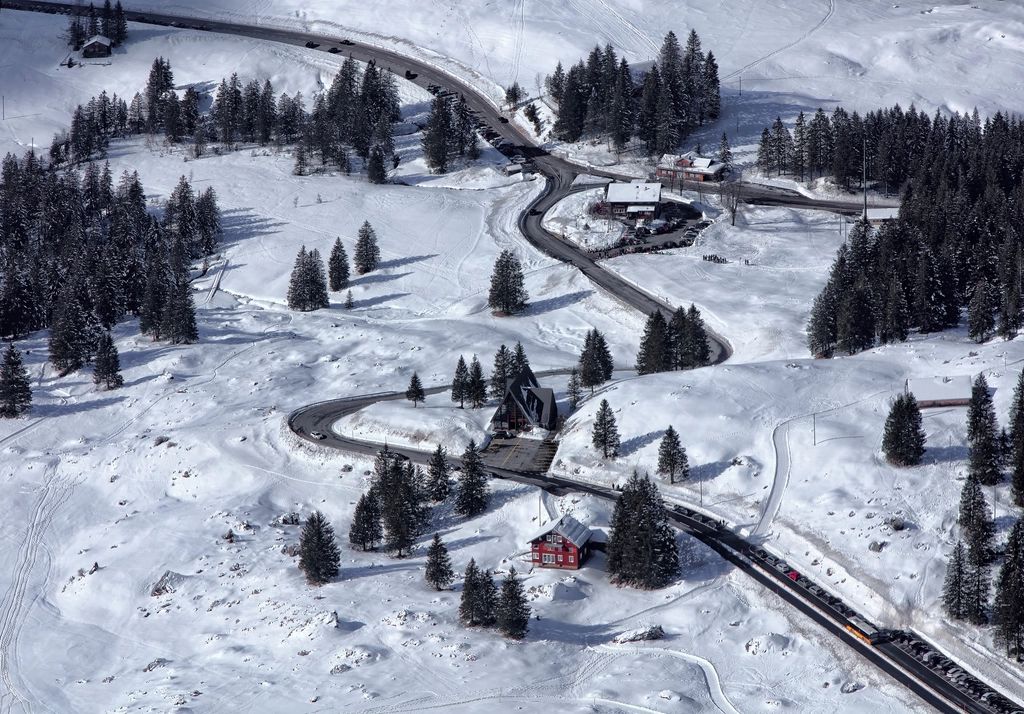 The property in winter, under snow